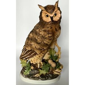 Vintage Lefton China Hand Painted Owl Model #801